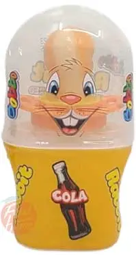 Bobbo Rabbit fruit flavored candy; blue raspberry, strawberry, cola flavors, 12 x 32-gram shaped plastic in box