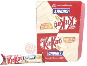 Nestle Kit Kat Chunky; white chocolate covered wafers, 40-gram wrappers (case of 24)