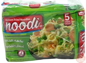 noodi vegetables flavor instant noodles, 5 x 70-gram packages (case of 8)