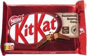 Nestle Kit Kat milk chocolate covered wafers candy bar, 4-finger, 41.5-grams in wrapper (box of 24)