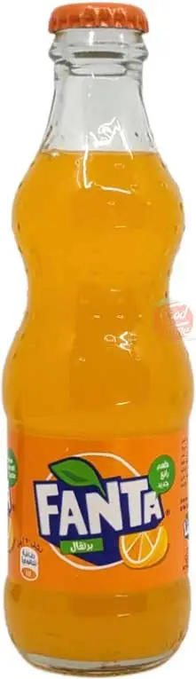 Fanta orange flavor carbonated soda pop, 8.8-ounce / 250-ml glass bottles (case of 24)