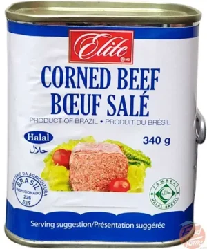 Elite Boeuf Fale corned beef, halal, 340-gram can (case of 24)
