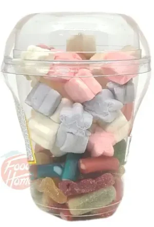 Cocco Candy marshmallows & gummy candy in cup, 150-gram plastic cups (case of 24)