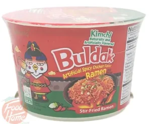 Samyang Buldak kimchi stir-fried ramen noodle, 3.7-ounce bowls in box (case of 16)