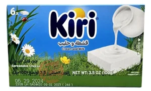 Kiri spreadable cheese, cream and milk, 6-piece 10x3.5-ounce boxes in tray (master case of 6)