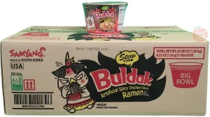 Samyang Buldak Stew Type; spicy chicken flavor ramen soup, 4.23-ounce microwave bowl (case of 16)