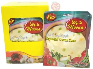 Moona vegetable cream soup dry mix, 4-servings, 12x2.29-ounce packages