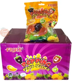 Fruix Popping fruit jellies liquid filled candies, 8-pieces, 11.29-ounce hanging bags (case of 24)