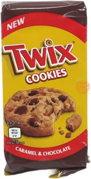 Twix caramel & chocolate cookies, 144-gram trays in wrapper (case of 8)
