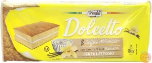 Freddi Dolcetto vanilla flavor snack cake, 8x25-gram pieces, 200-gram tray in wrapper (case of 16)