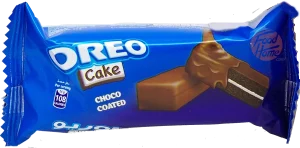 Oreo chocolate coated cake, 12-display boxes each with 12 24-gram individually wrapped (master case of 12)
