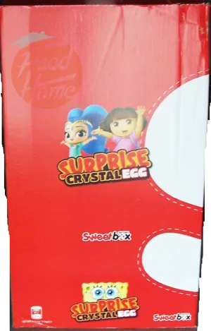 Sweetbox Factory nickelodeon surprise crystal egg 0.56-ounce plastic egg, 144 piece display shipper