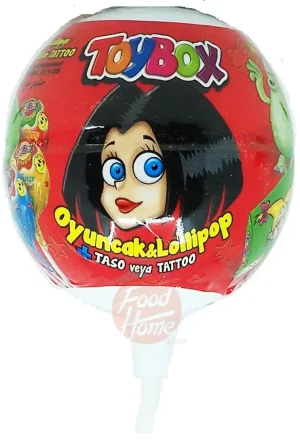 Toy Box oyuncak & lollipop + taso veya tattoo stands 43-count display (case of 2)