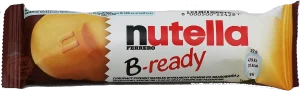 Nutella B-ready hazelnut cream filled wafer cookie, 15 x 22-gram bars in display case