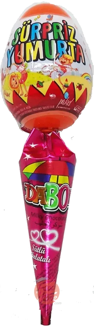 Dabodi milky chocolate candy with surprise toys (30 units per display)