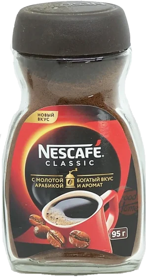 Nescafe Classic coffee instant ground, 95-gram glass jars (case of 12)