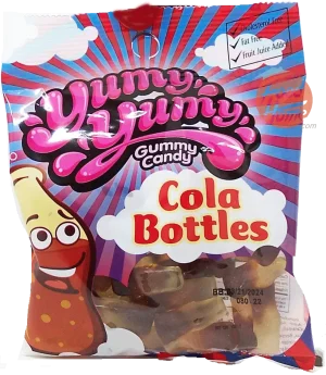 Yummy Yummy Legend Shipper neon worms, peach rings, cola bottles, and happy bears mix 4.x size bags (80 bags)