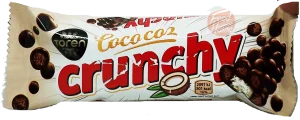 Toren milk chocolate covered coconut with crispy rice bar, 24 x 32-grams in wrapper display box