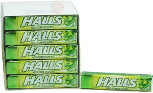 Halls lime fresh flavor cough drops, 33.5-gram wrapper (block of 20)