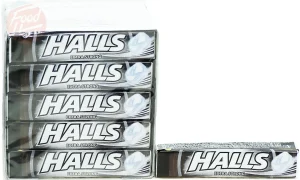 Halls extra strong cough drops, 33.5-grams in wrapper in display tray (block of 20)