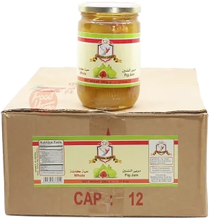 Zakaria Daher whole fig jam, 800-gram glass jars (case of 12)