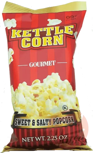 Sideshow Snacks Gourmet kettle corn sweet & salty popped popcorn 2.25oz Bag