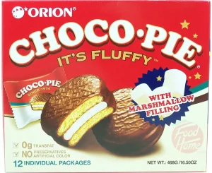Orion Choco-Pie chocolate treat with marshmallow filling, 12-individually packages 16.5oz Box