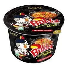 Samyang Buldak stir-fried chicken flavor ramen noodle kit/bowl, 105-gram microwave bowls (case of 16)