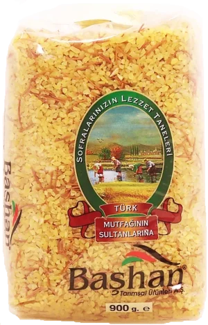 Bashan Turk mutfaginin sultanlarina, bulgur wheat with vermicelli #3 2lb Bag
