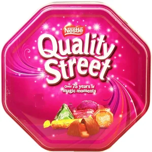Nestle Quality Street assorted milk and dark chocolates and toffees 28oz Tin 800-gram