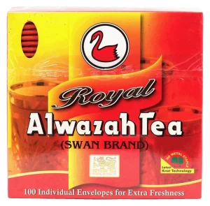 Alwazah Royal ceylon black tea, 2-gram bags 100ct Box