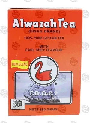 Alwazah Swan Brand loose ceylon tea with earl grey flavour 360-gram box (case of 20)