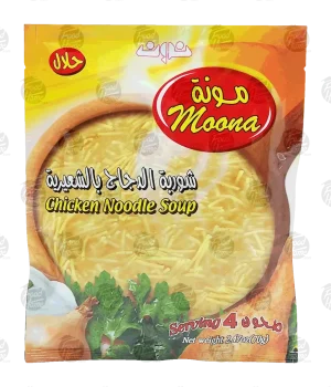 Noon Moona chicken noodle soup dry mix 2.47oz Package (case of 12)