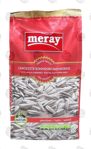 Meray sunflower seeds, roasted & salted, gesalzen 10.59-ounce / 300g bag (case of 14)