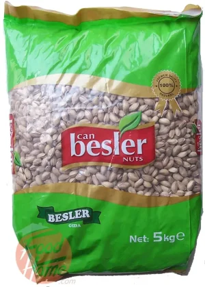 Besler can pistachios in shell 5kg Bag