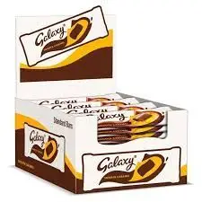 Galaxy chocolate bar with caramel filling, 48-gram wrappers (case of 24)