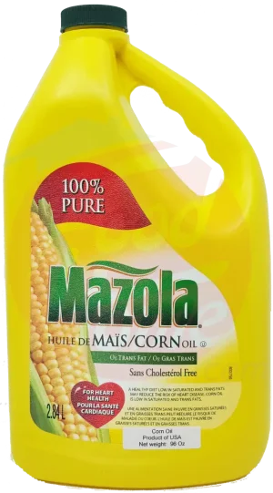 Mazola corn oil, 100% pure, 96-fluid ounces / 2.84-liter plastic jugs (case of 6)