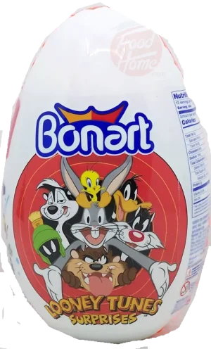 Bonart looney tunes surprises stuff like bubbles, chewy candy, lollipop, play dough, activity book (case of 12 eggs)