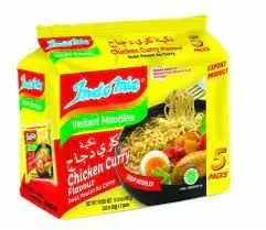Indomie chicken curry flavor instant noodles, 5x75-gram packs (case of 8)