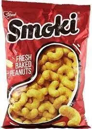 Smoki fresh baked peanuts, original, 5.3-ounce / 150-gram bags (case of 20)