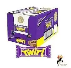 Cadbury Twirl chocolate bar, 43-gram wrapper (case of 48)