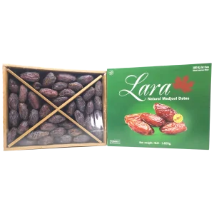 Lara natural medjool dates, jumbo, 4-lb box (case of 4)