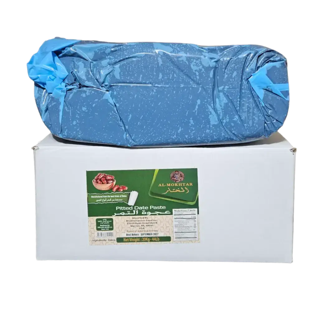 Al-Mokhtar pitted date paste, 20-kg all in one bag in box