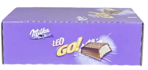 Milka Leo Go! chocolate covered wafer bar, 1.69-ounce / 48-gram wrapper (case of 32)