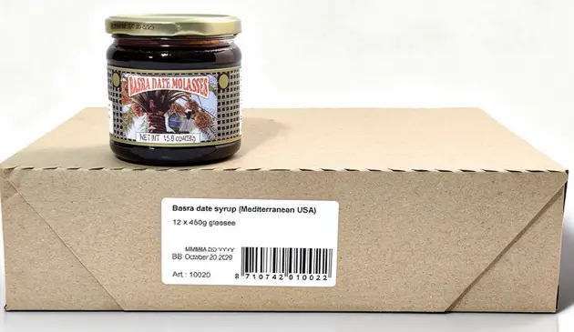 Basra date molasses, 15.9-ounce / 450-gram glass jar (case of 12)