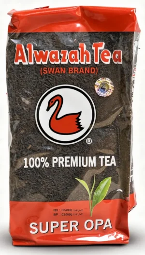 Alwazah Tea, loose leaf, super opa, 100% pure ceylon, 14.1-ounces / 400-grams in bag (case of 20)