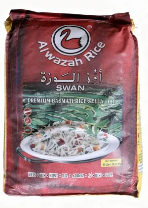 Alwazah rice, basmati rice sella 1121, 40-pounds / 18.14-kilograms bag