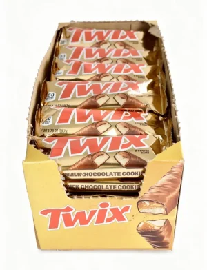 Twix caramel & milk chocolate cookie bars, 2-pieces, 1.79-ounce / 50.7-gram in wrapper (case of 36)