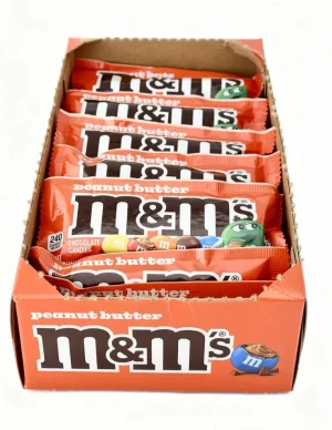 m&m's peanut butter filled chocolate candies 1.63-ounce / 46.2-gram in wrapper (case of 24)
