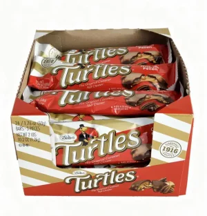 DeMet's Turtles caramel pecan cluster, 3-pieces, 1.76-ounce / 50-gram in wrapper (case of 24)